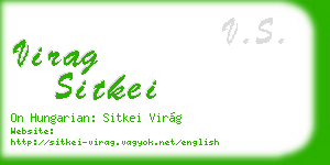virag sitkei business card